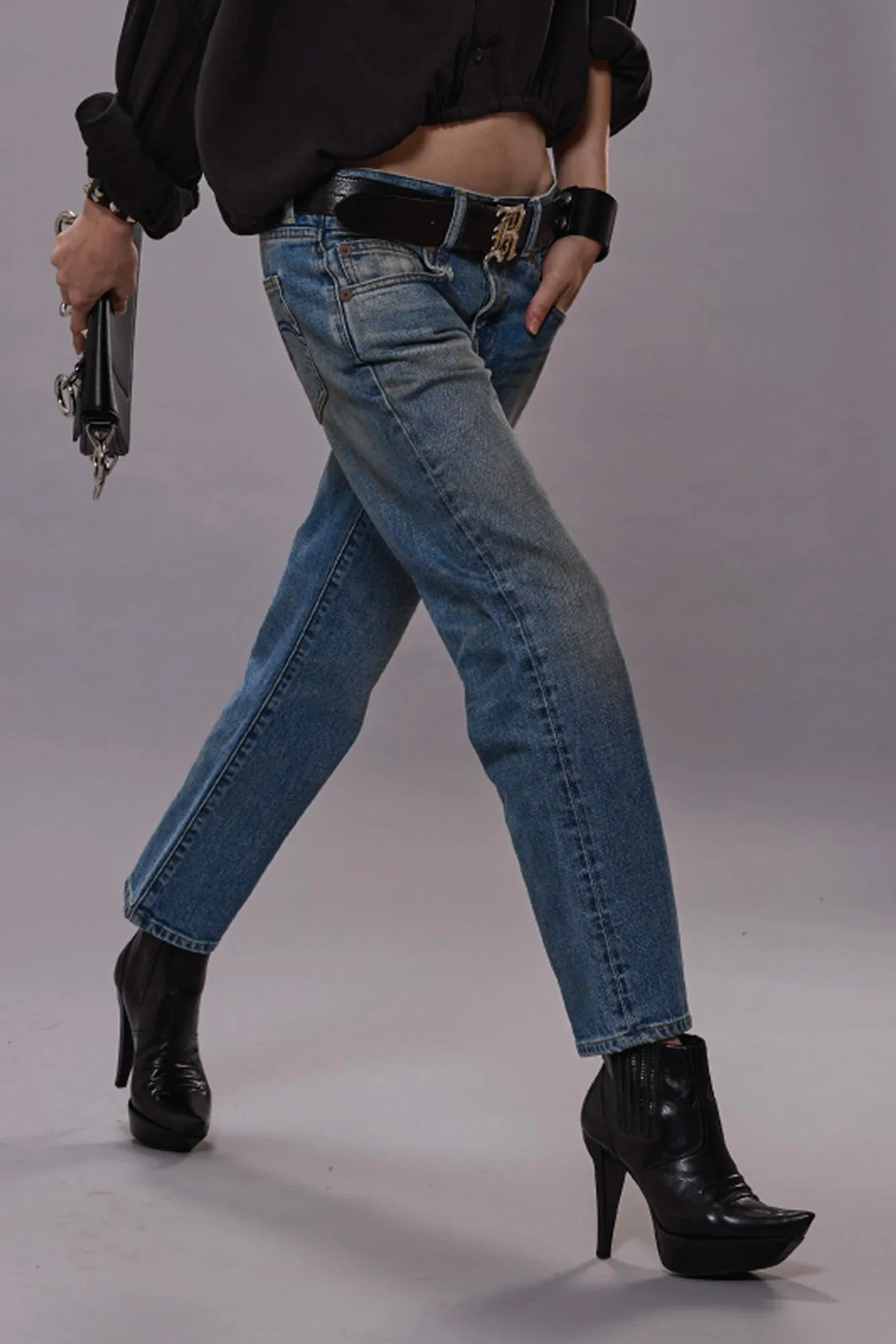 BOY STRAIGHT - PATTON BLUE STRETCH sold by R13