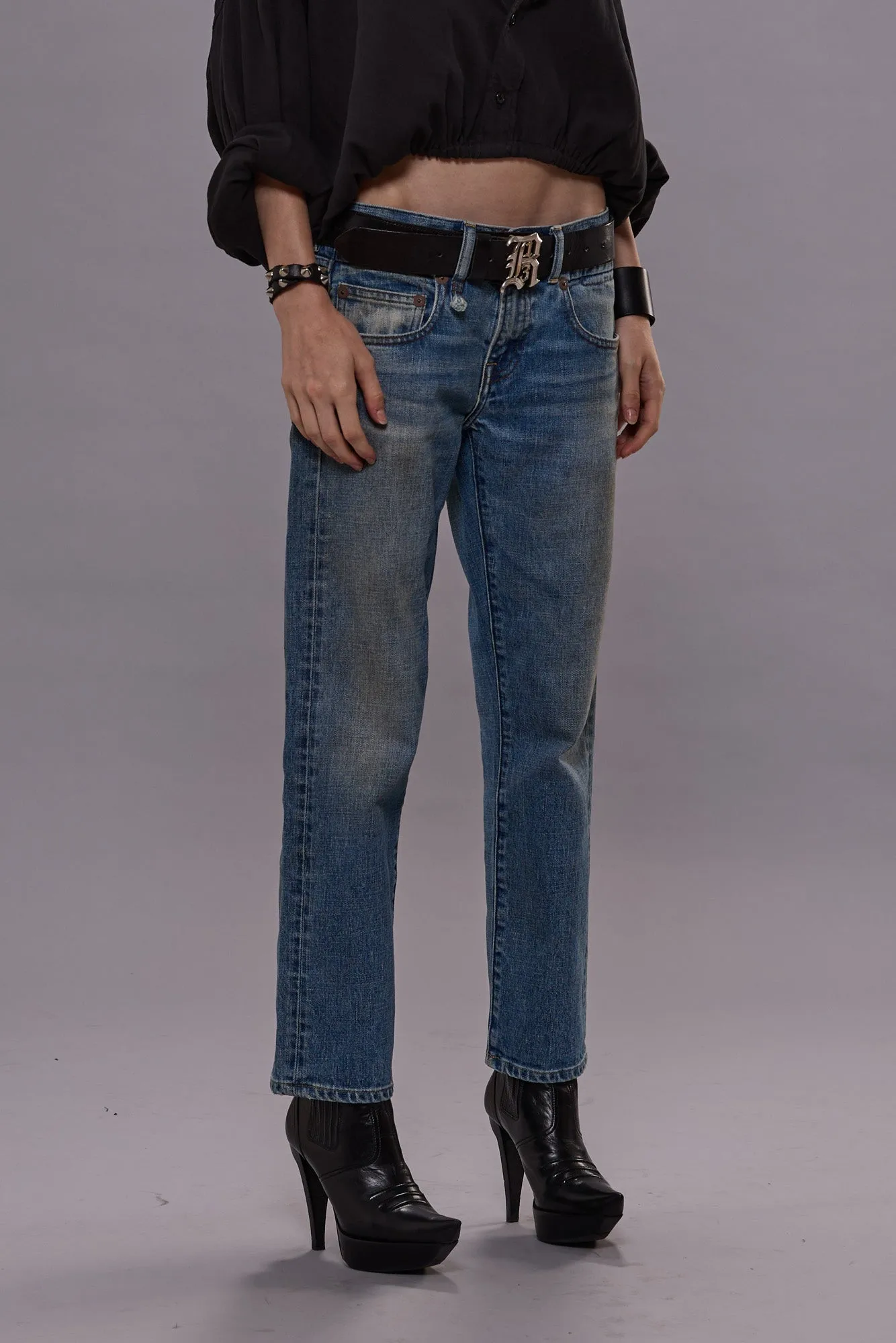 BOY STRAIGHT - PATTON BLUE STRETCH sold by R13 product image thumbnail 3