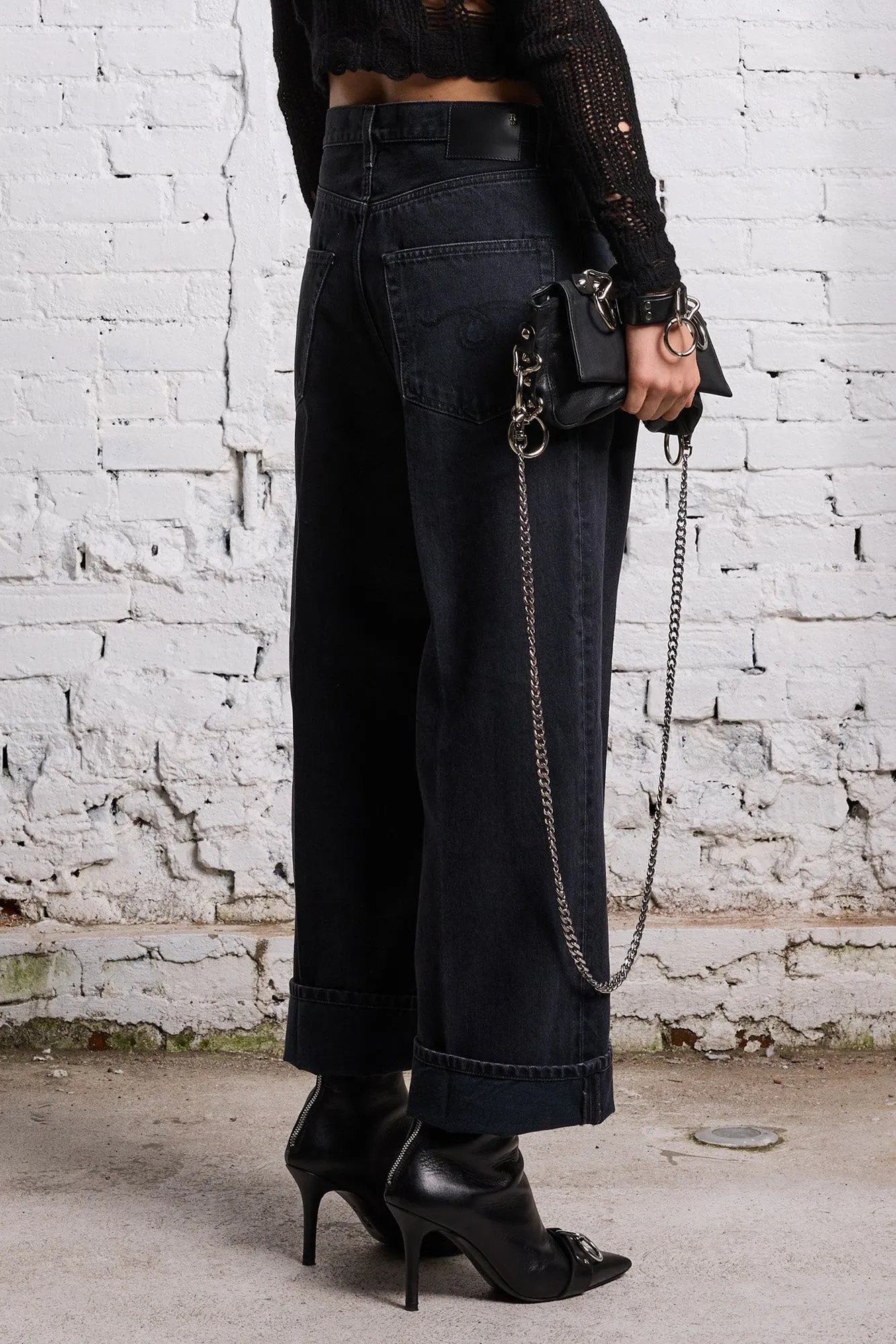 ANKLED D'ARCY JEAN - ONYX BLACK sold by R13 product image thumbnail 4