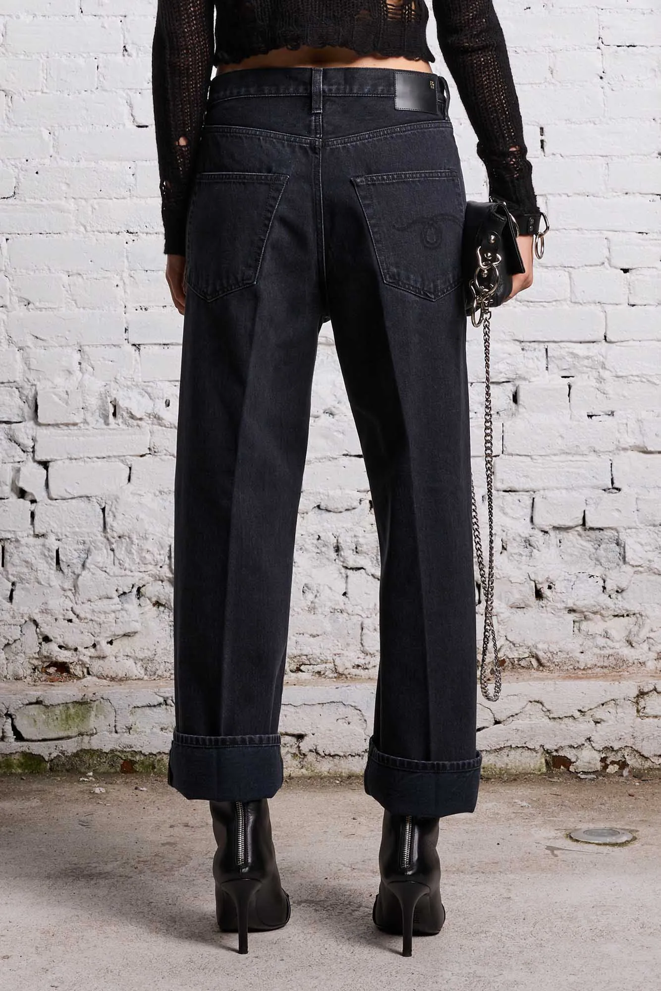 ANKLED D'ARCY JEAN - ONYX BLACK sold by R13 product image thumbnail 5