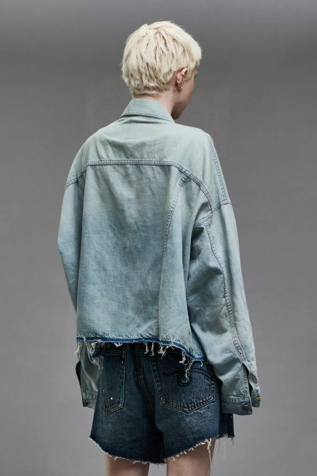 OVERSIZED CUT-OFF TRUCKER JACKET sold by R13 product image thumbnail 4