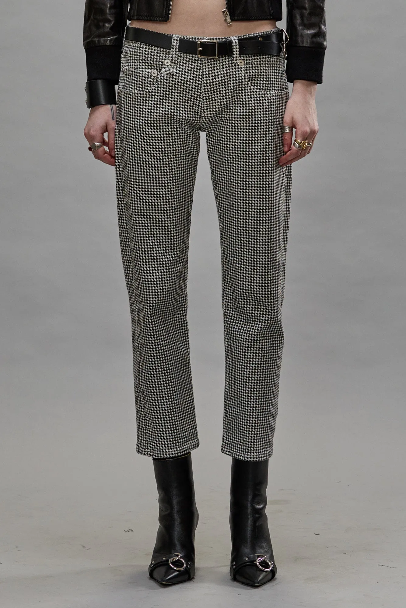 BOY STRAIGHT - PRINTED HOUNDSTOOTH sold by R13 product image thumbnail 3