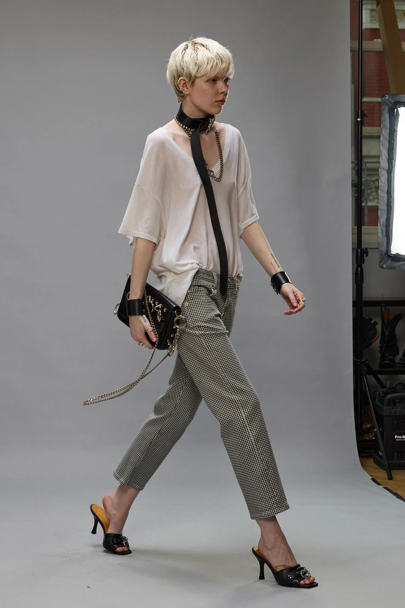 BOY STRAIGHT - PRINTED HOUNDSTOOTH sold by R13 product image thumbnail 2