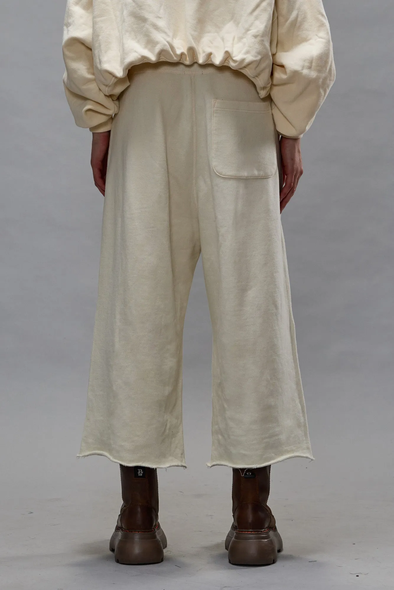 CROPPED PLEATED SWEATPANT - NATURAL sold by R13 product image thumbnail 4