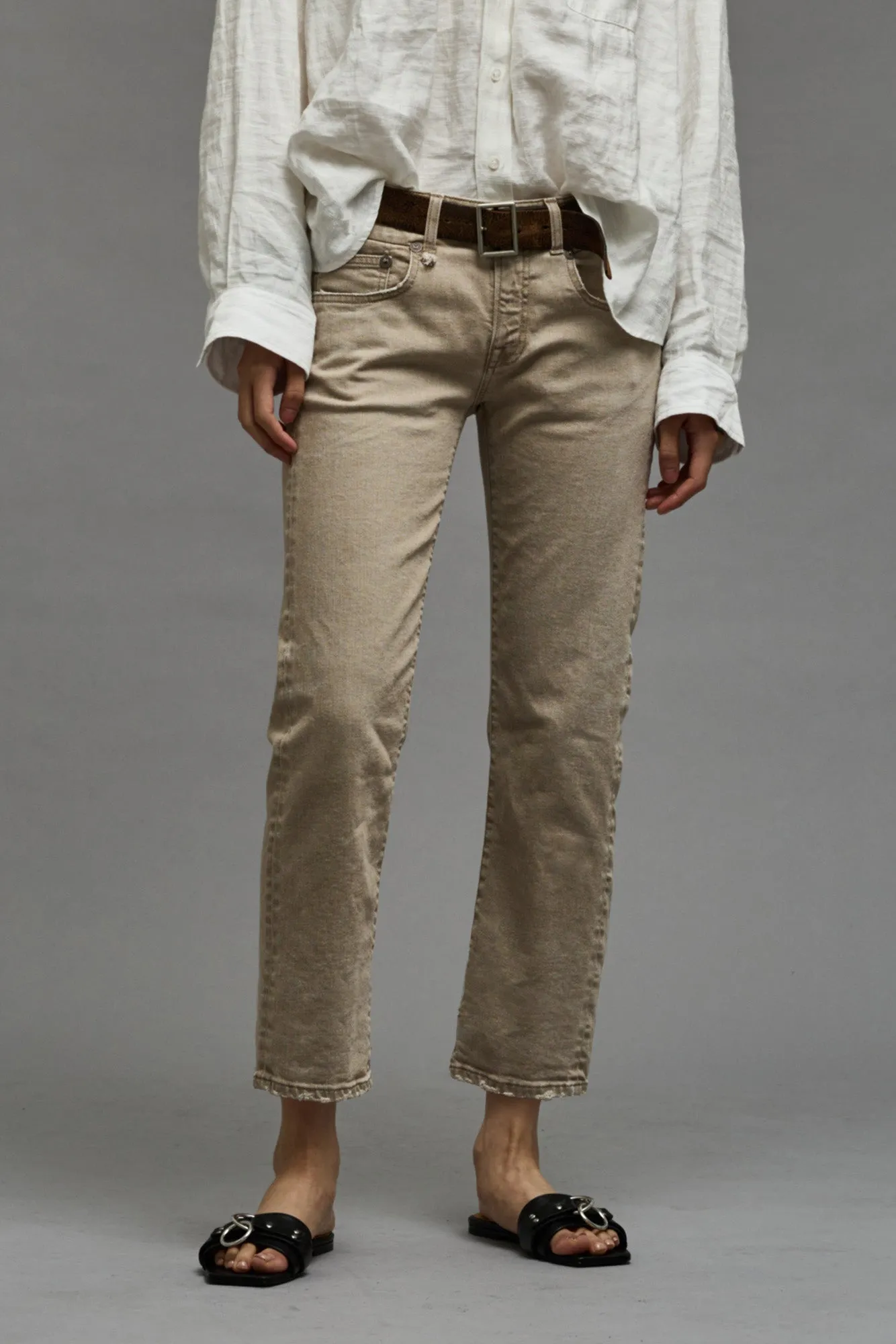 BOY STRAIGHT - SAND STRETCH sold by R13