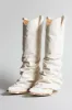 MID COWBOY BOOT - PAINT SPLATTER CANVAS sold by R13