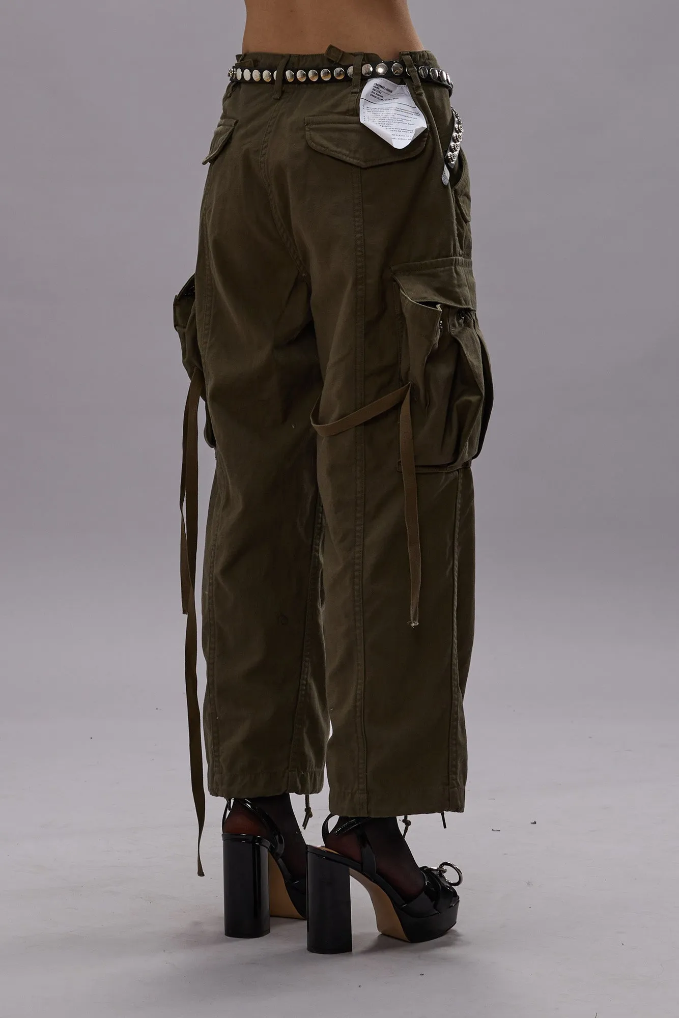 CROPPED CARGO - VINTAGE OLIVE DRAB sold by R13 product image thumbnail 5