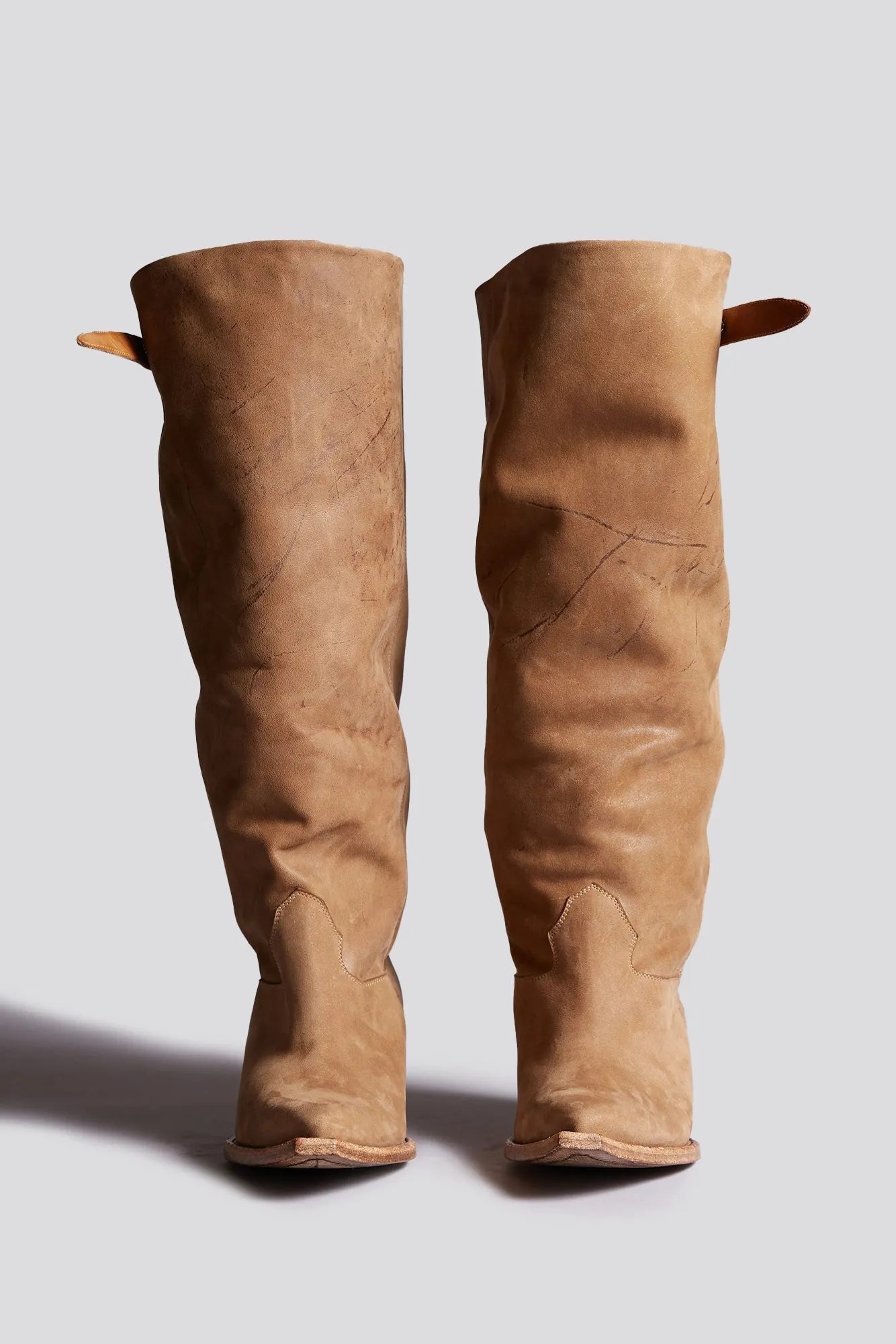 SLOUCH COWBOY BOOT - LIGHT BROWN sold by R13 product image thumbnail 3