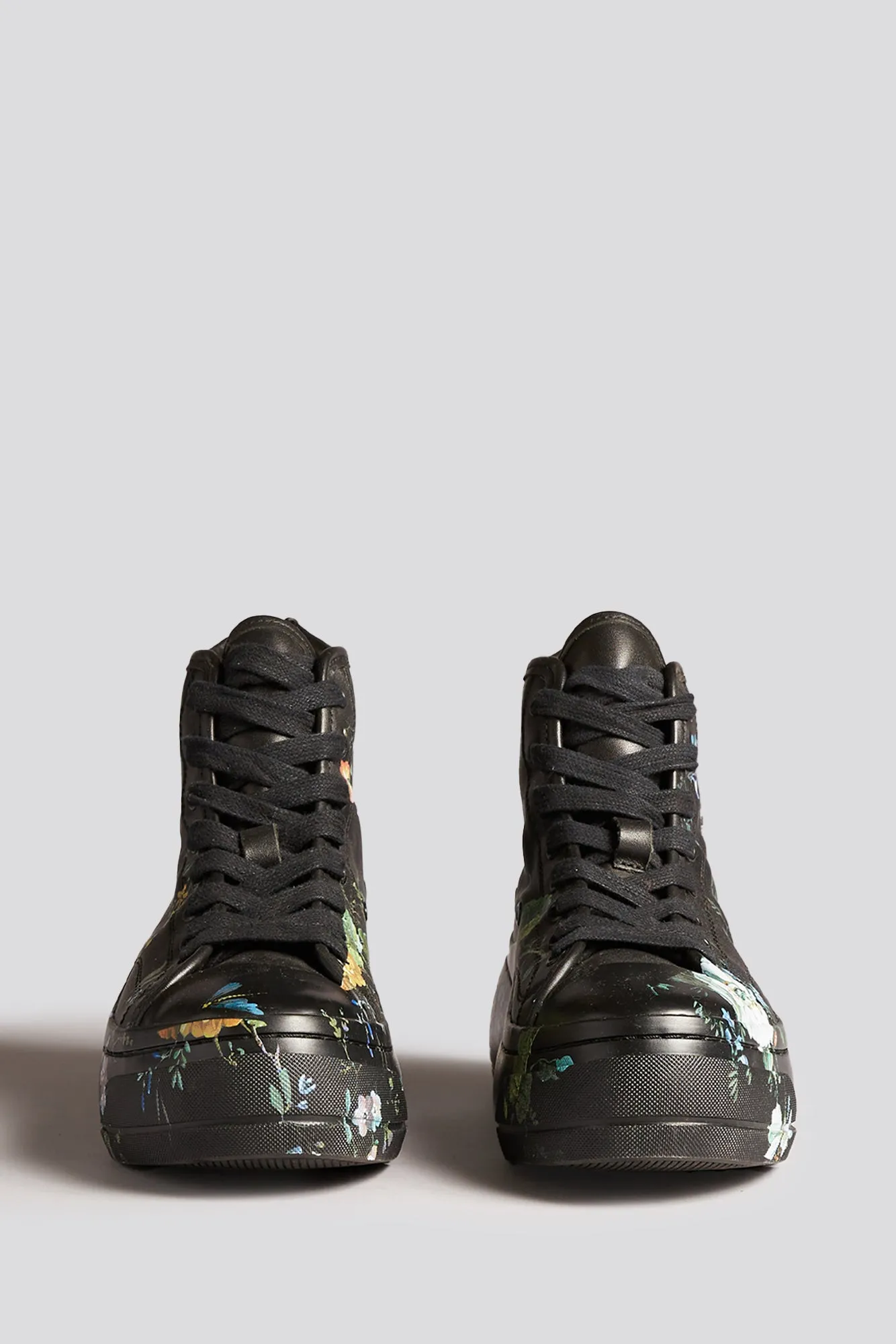 KURT HIGH TOP SNEAKER - BLACKOUT LEATHER FLORAL sold by R13 product image thumbnail 2