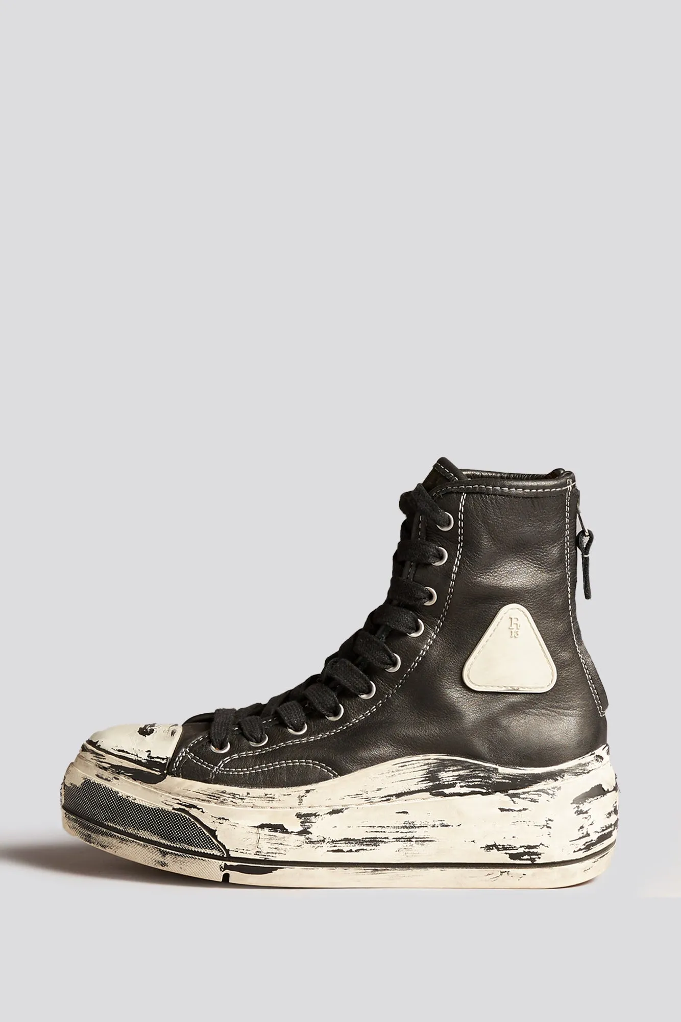 TALL LEATHER KURT - SCRATCH PAINT BLACK sold by R13