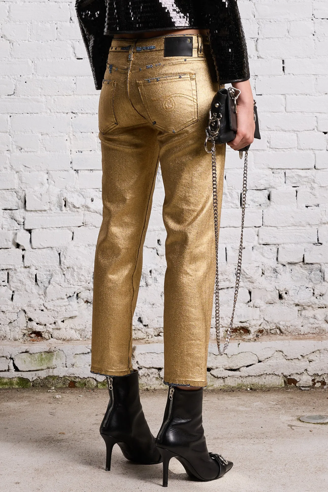 BOY STRAIGHT - GILDED INDIGO STRETCH sold by R13 product image thumbnail 5