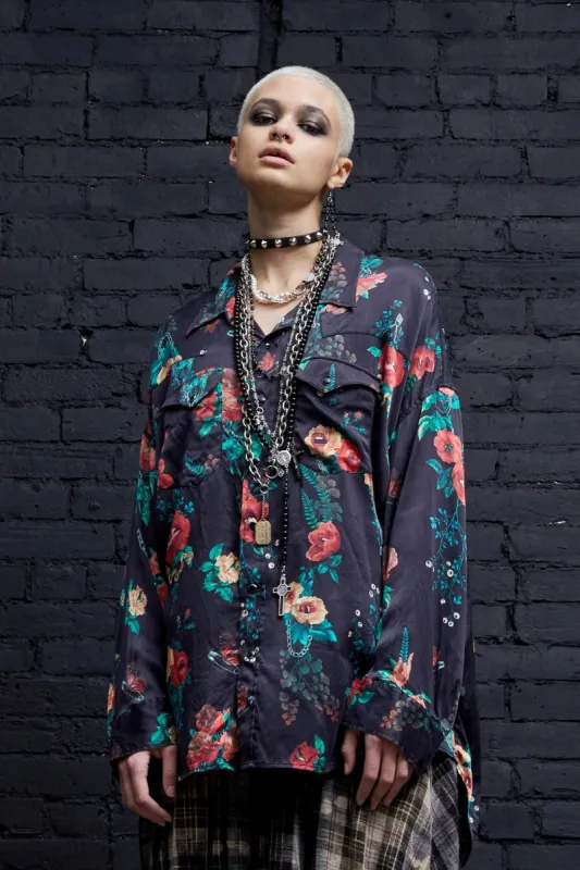 OVERSIZED COWBOY SHIRT - USELESS TREASURES sold by R13