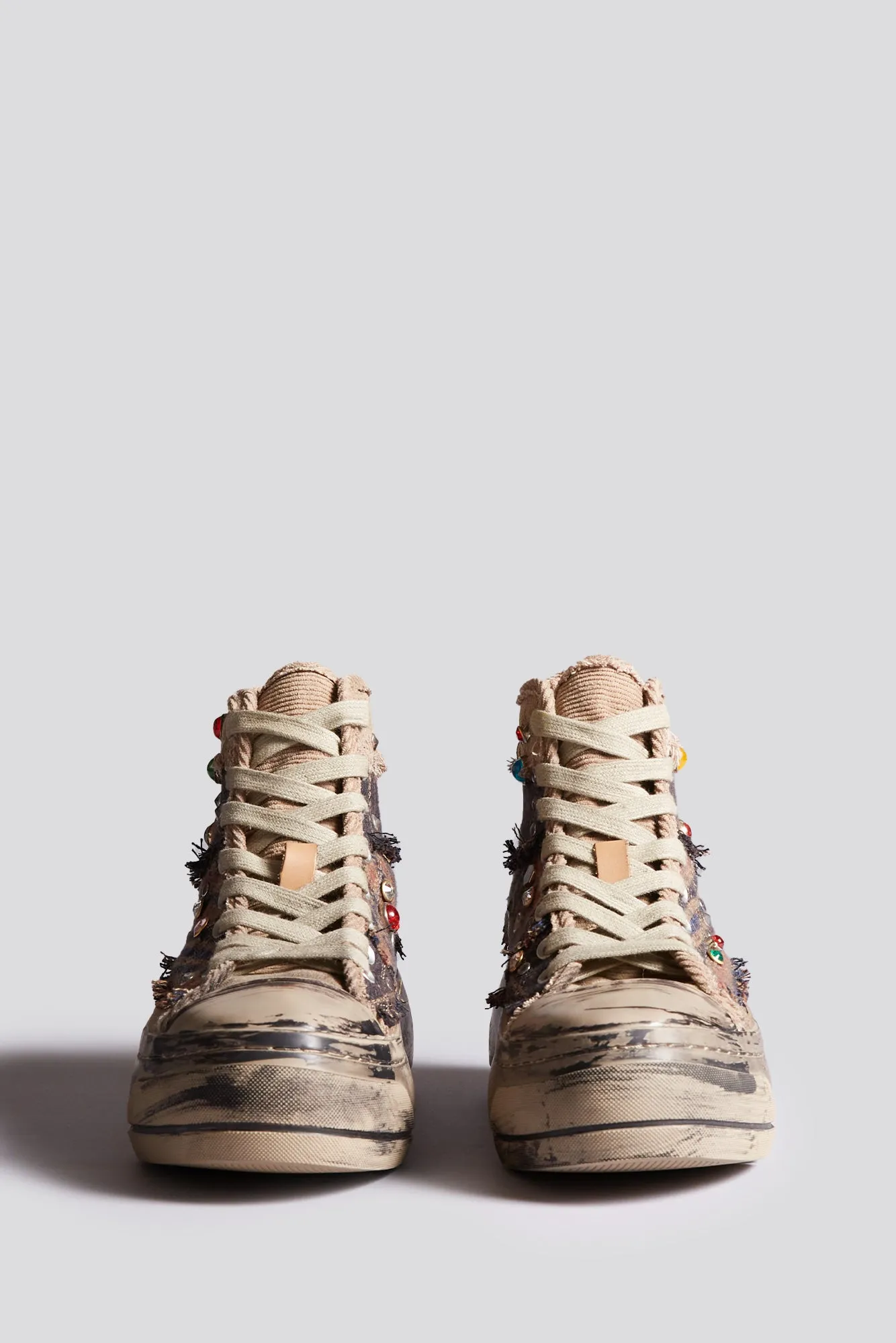 KURT HIGH TOP SNEAKER - PLAID PATCHWORK sold by R13 product image thumbnail 2