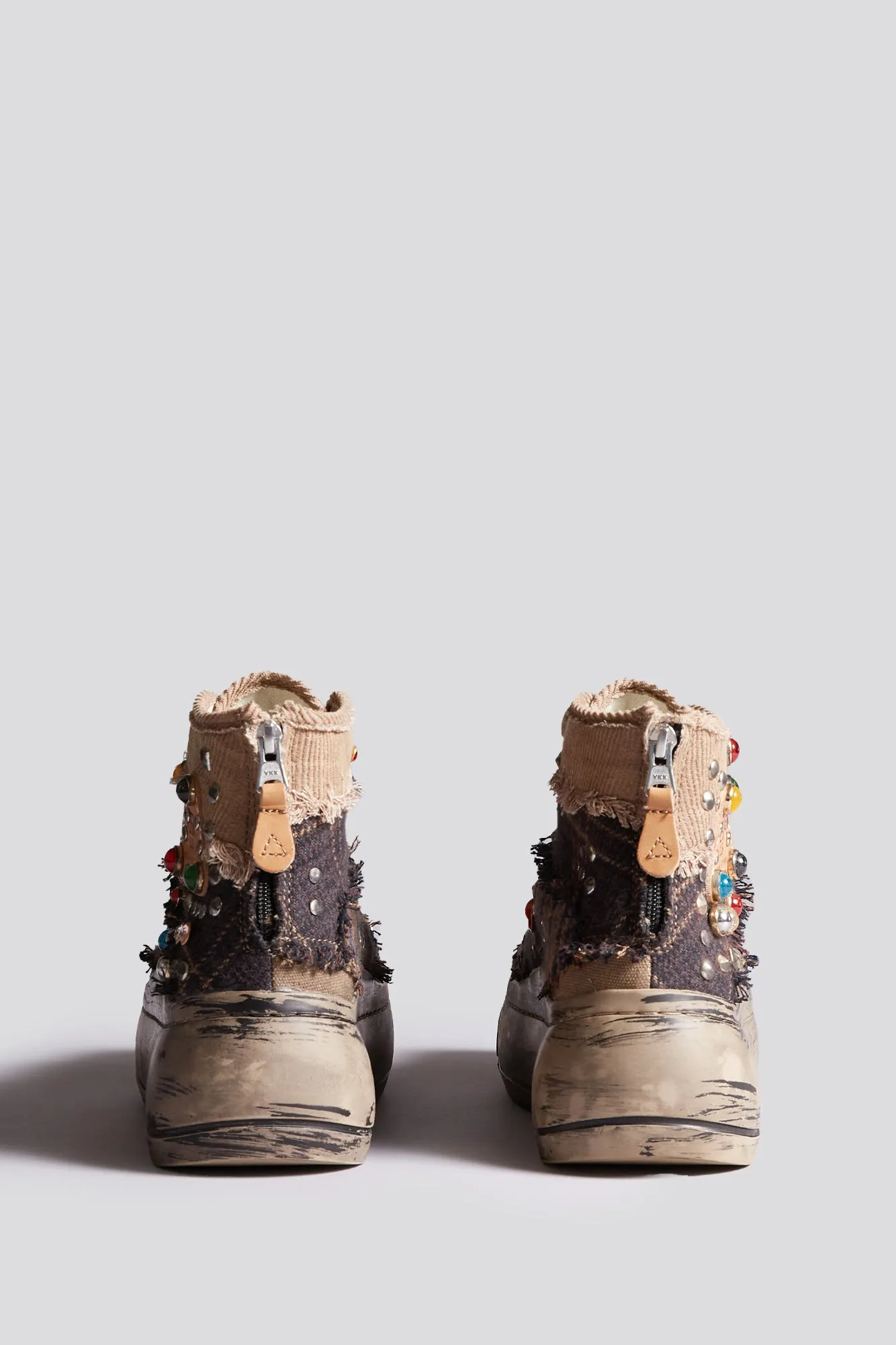 KURT HIGH TOP SNEAKER - PLAID PATCHWORK sold by R13 product image thumbnail 3