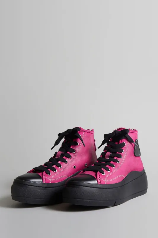 KURT HIGH TOP - HOT PINK CANVAS sold by R13