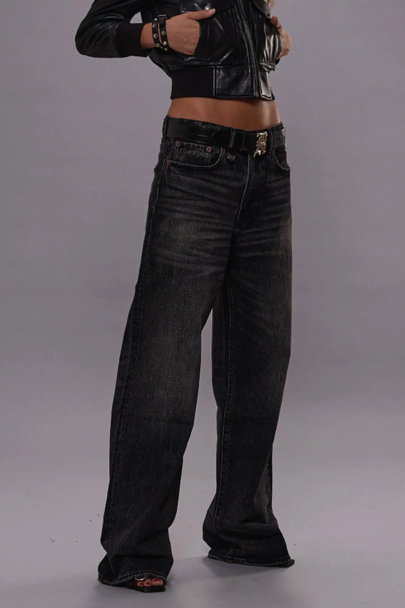 D'ARCY LOOSE JEAN - ARVIN BLACK sold by R13