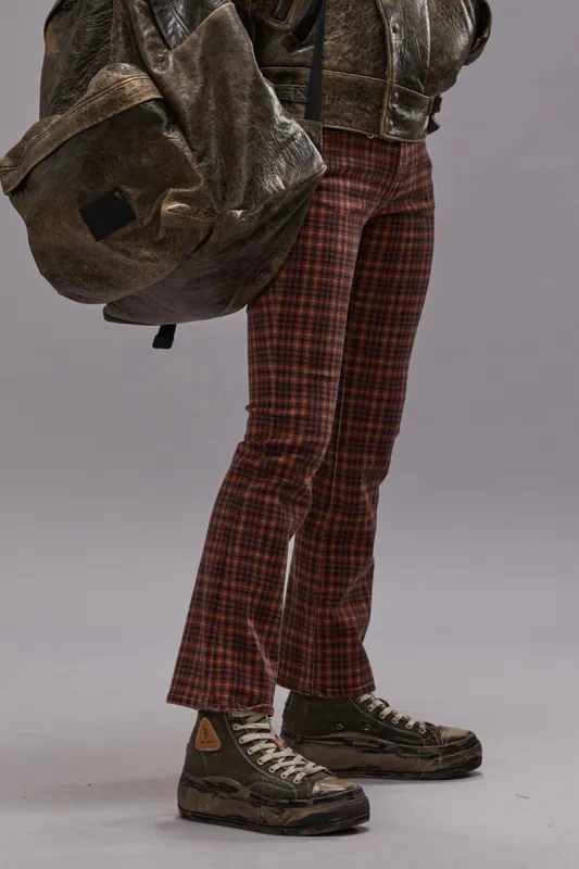 KICK FIT - PRINTED AUBURN PLAID sold by R13