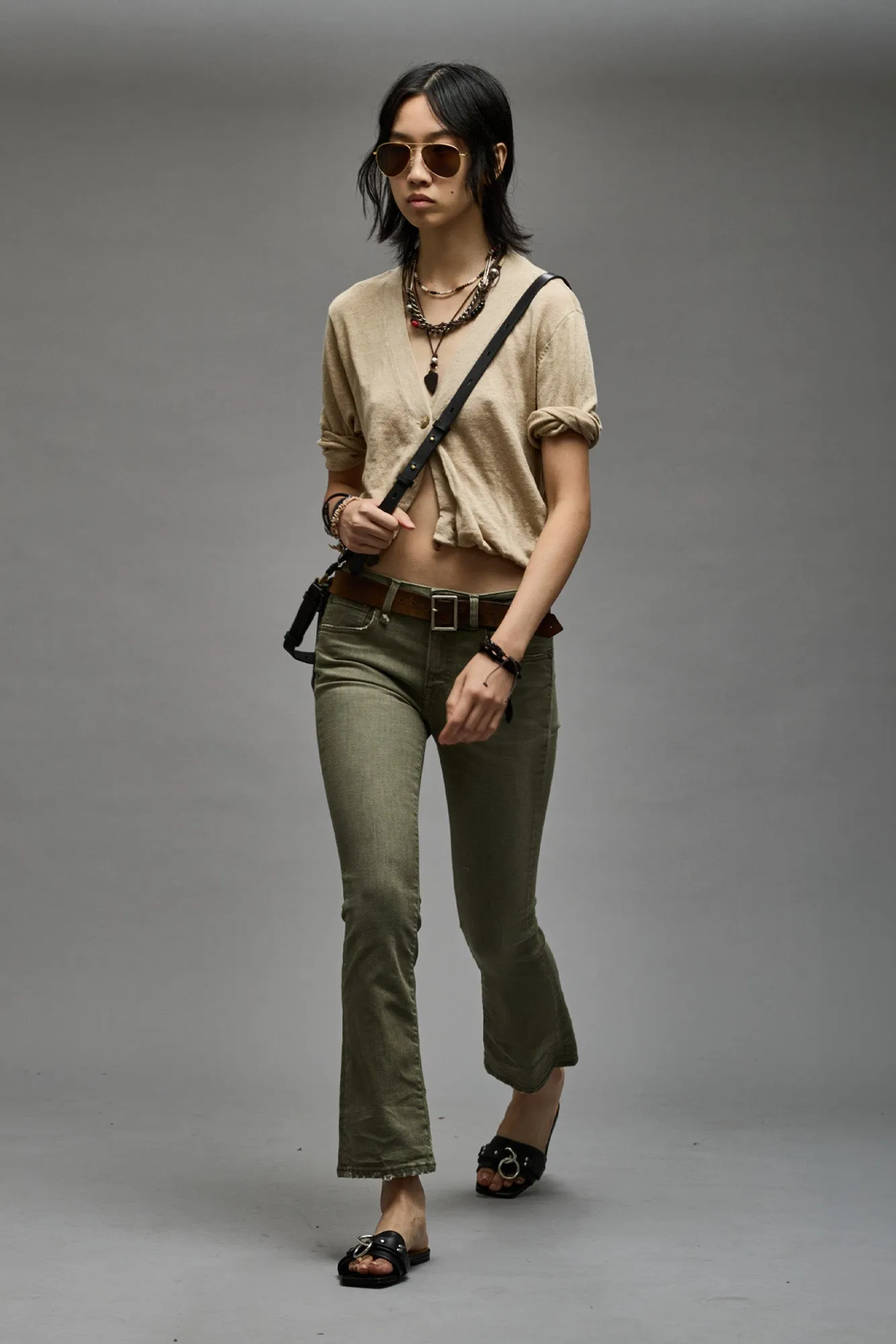 BALLOON CARDIGAN - KHAKI sold by R13 product image thumbnail 2