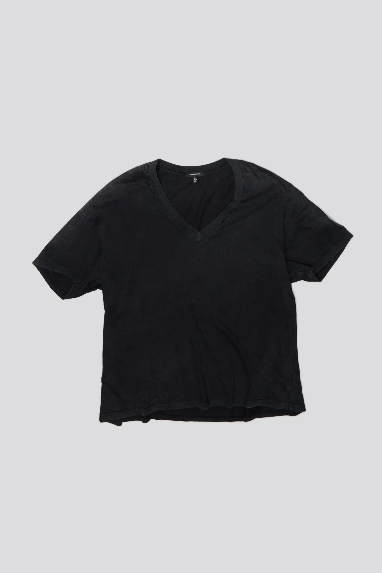 V-NECK RELAXED T - BLACK sold by R13 product image thumbnail 5