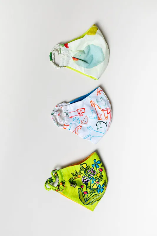 FABRIC MASK SET- Filthy Martini, Dog Park & Edible Arrangement sold by Rachel Antonoff