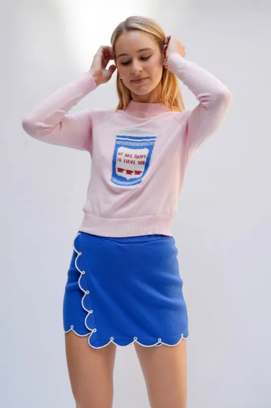 COFFEE CUP SWEATER PINK sold by Rachel Antonoff