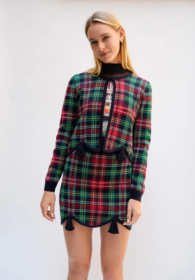 CLARA CARDIGAN TARTAN sold by Rachel Antonoff product image thumbnail 3