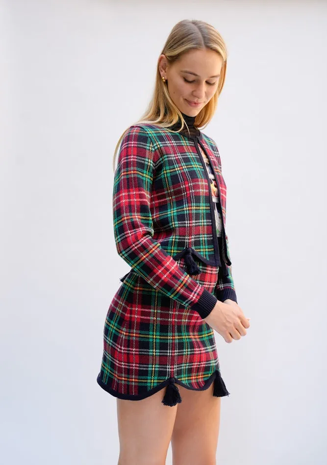 CLARA CARDIGAN TARTAN sold by Rachel Antonoff product image thumbnail 2