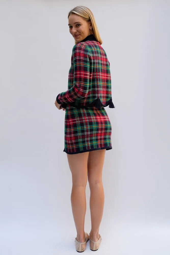 CLARA CARDIGAN TARTAN sold by Rachel Antonoff product image thumbnail 5