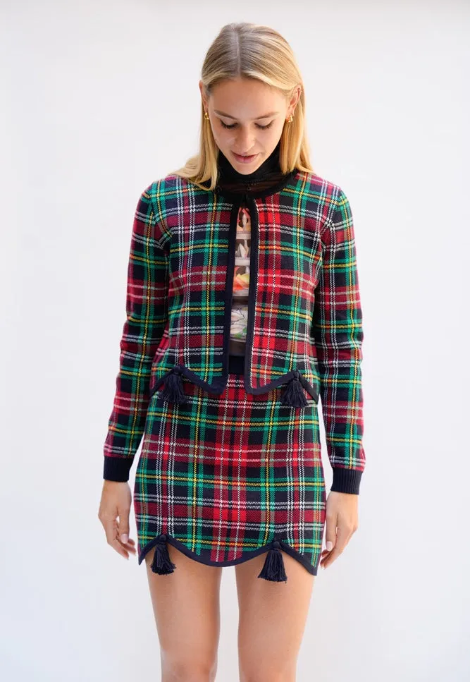 CLARA CARDIGAN TARTAN sold by Rachel Antonoff