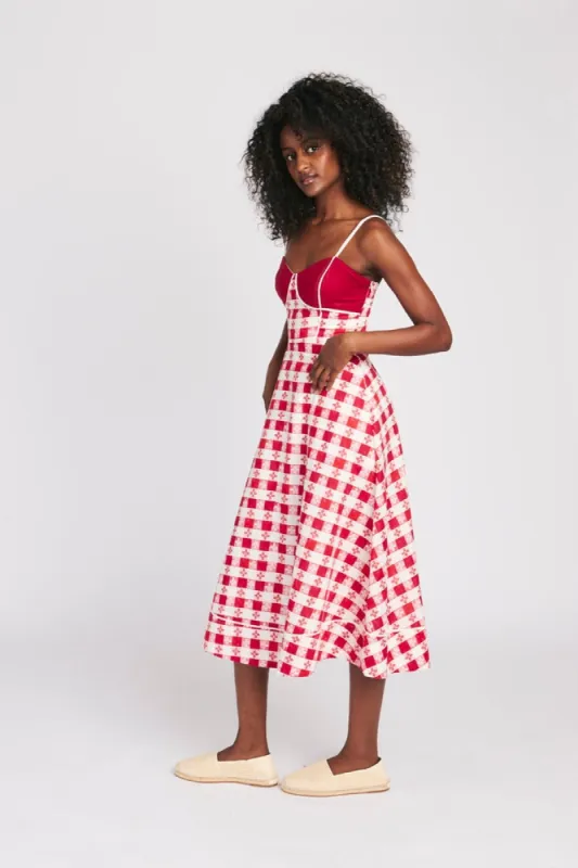 HARPER DRESS RED TABLECLOTH made by Rachel Antonoff