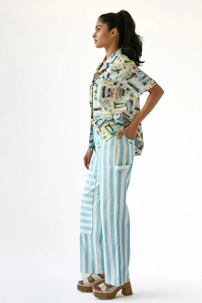 BRUNO JEAN LIGHT BLUE PAINTED OVER sold by Rachel Antonoff product image thumbnail 3