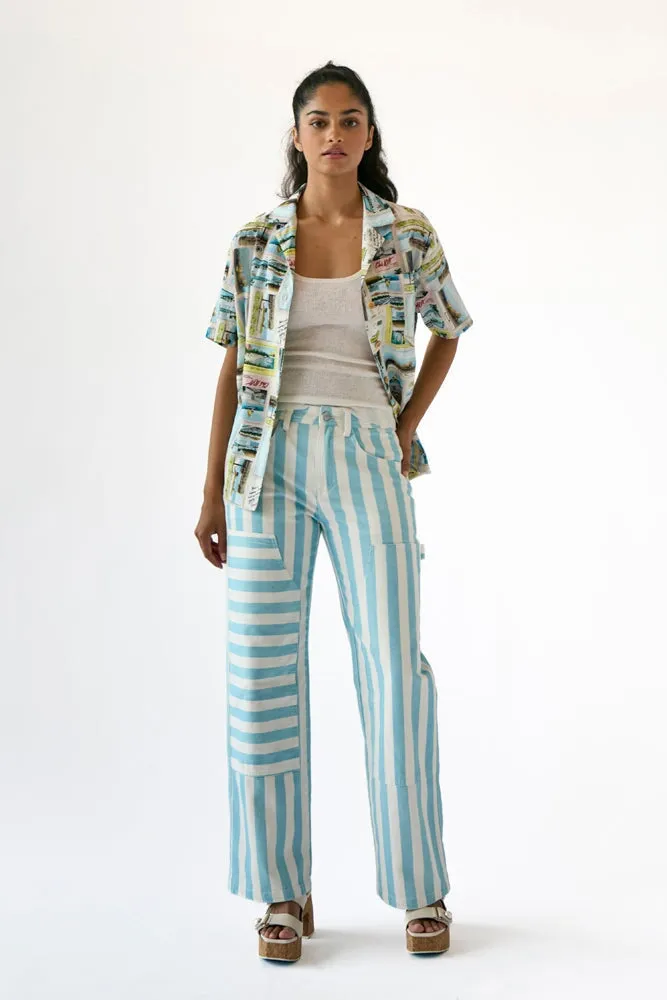 BRUNO JEAN LIGHT BLUE PAINTED OVER sold by Rachel Antonoff product image thumbnail 4
