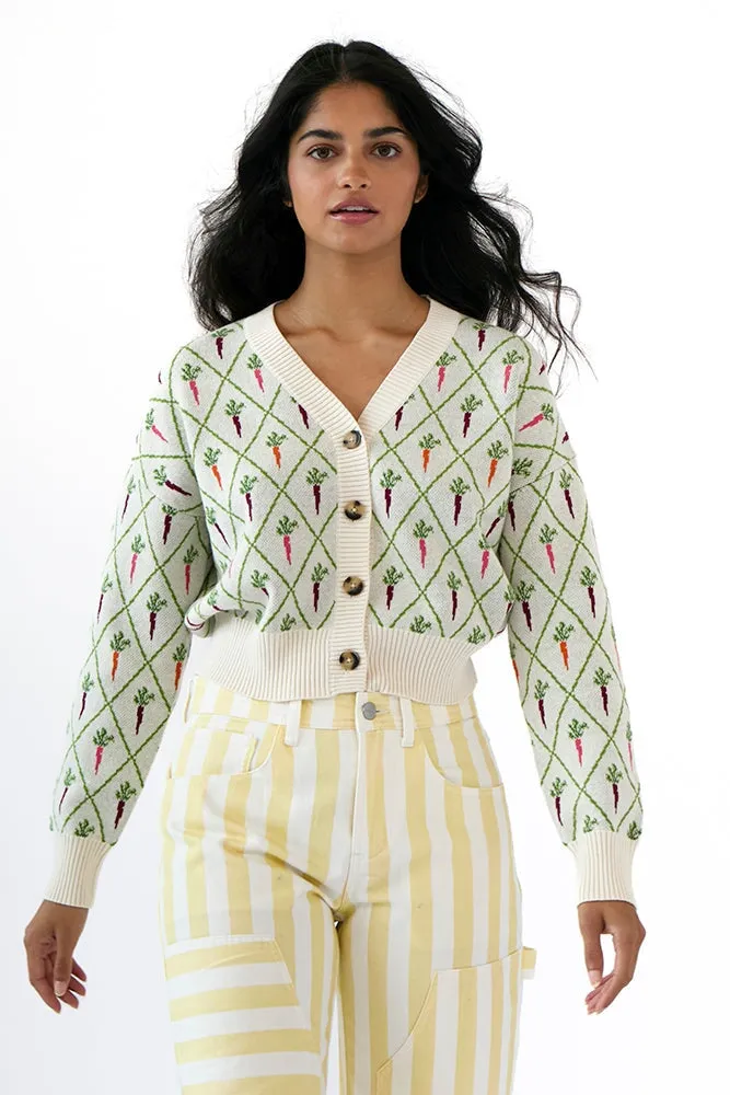 ANA CARDIGAN RAINBOW CARROTS sold by Rachel Antonoff product image thumbnail 4