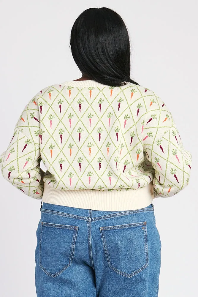 ANA CARDIGAN RAINBOW CARROTS sold by Rachel Antonoff product image thumbnail 3