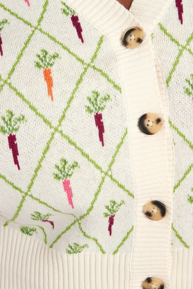 ANA CARDIGAN RAINBOW CARROTS sold by Rachel Antonoff product image thumbnail 2