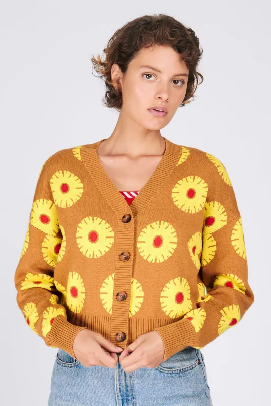 ANA CARDIGAN PINEAPPLE CAKE sold by Rachel Antonoff