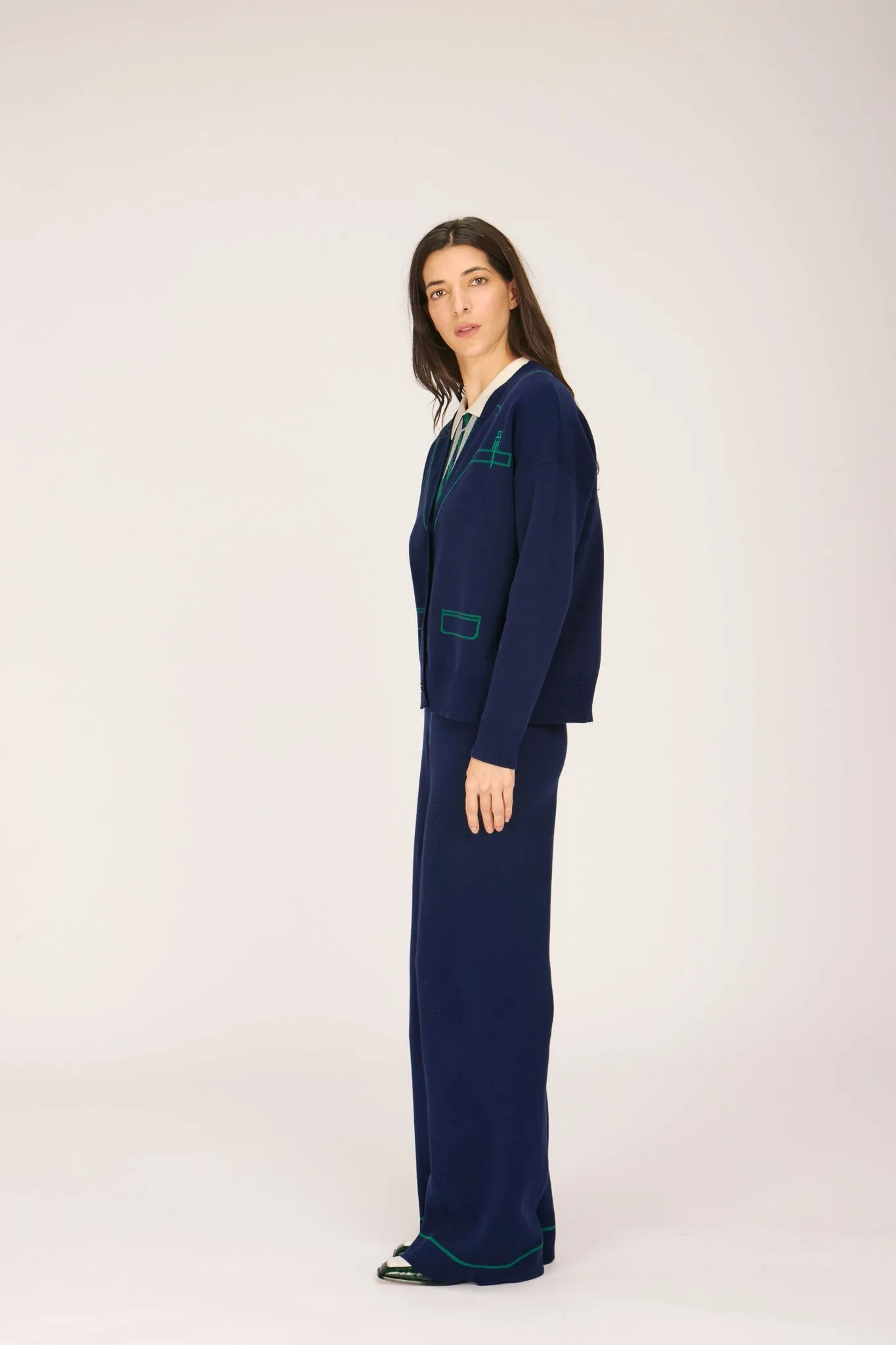 DAN PANT NAVY sold by Rachel Antonoff product image thumbnail 3