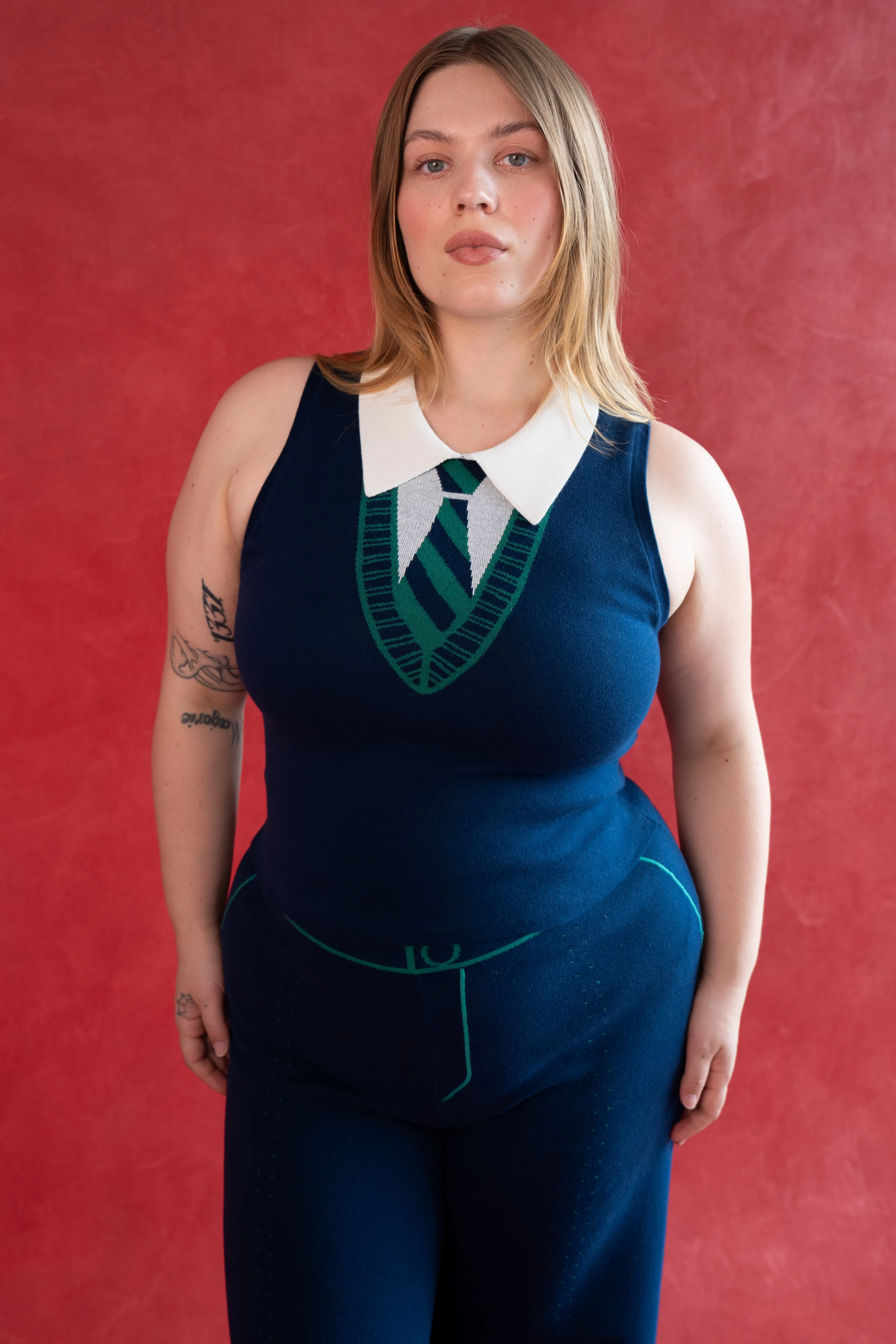 SERENA TOP NAVY sold by Rachel Antonoff product image thumbnail 3