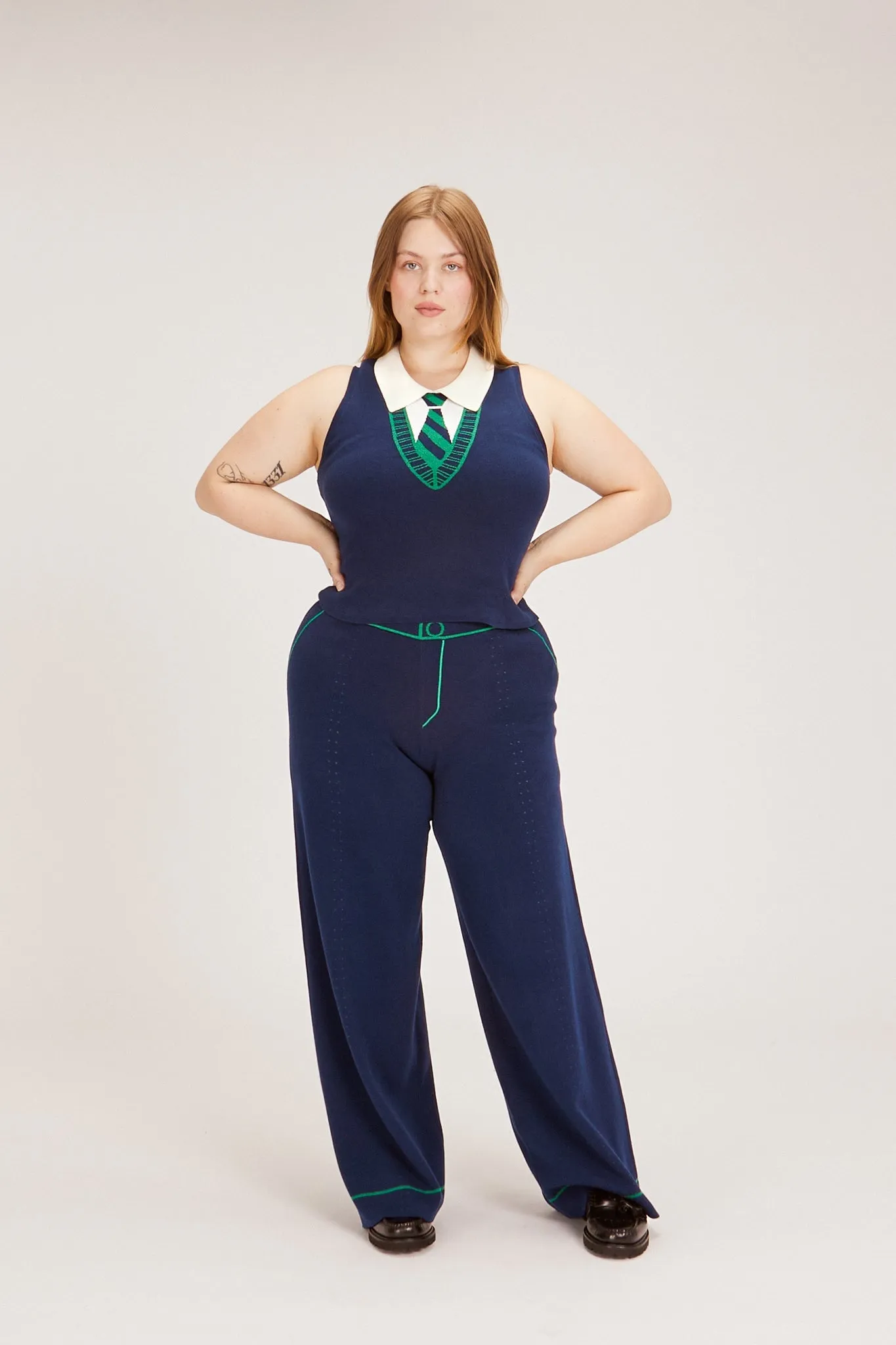 SERENA TOP NAVY sold by Rachel Antonoff product image thumbnail 4