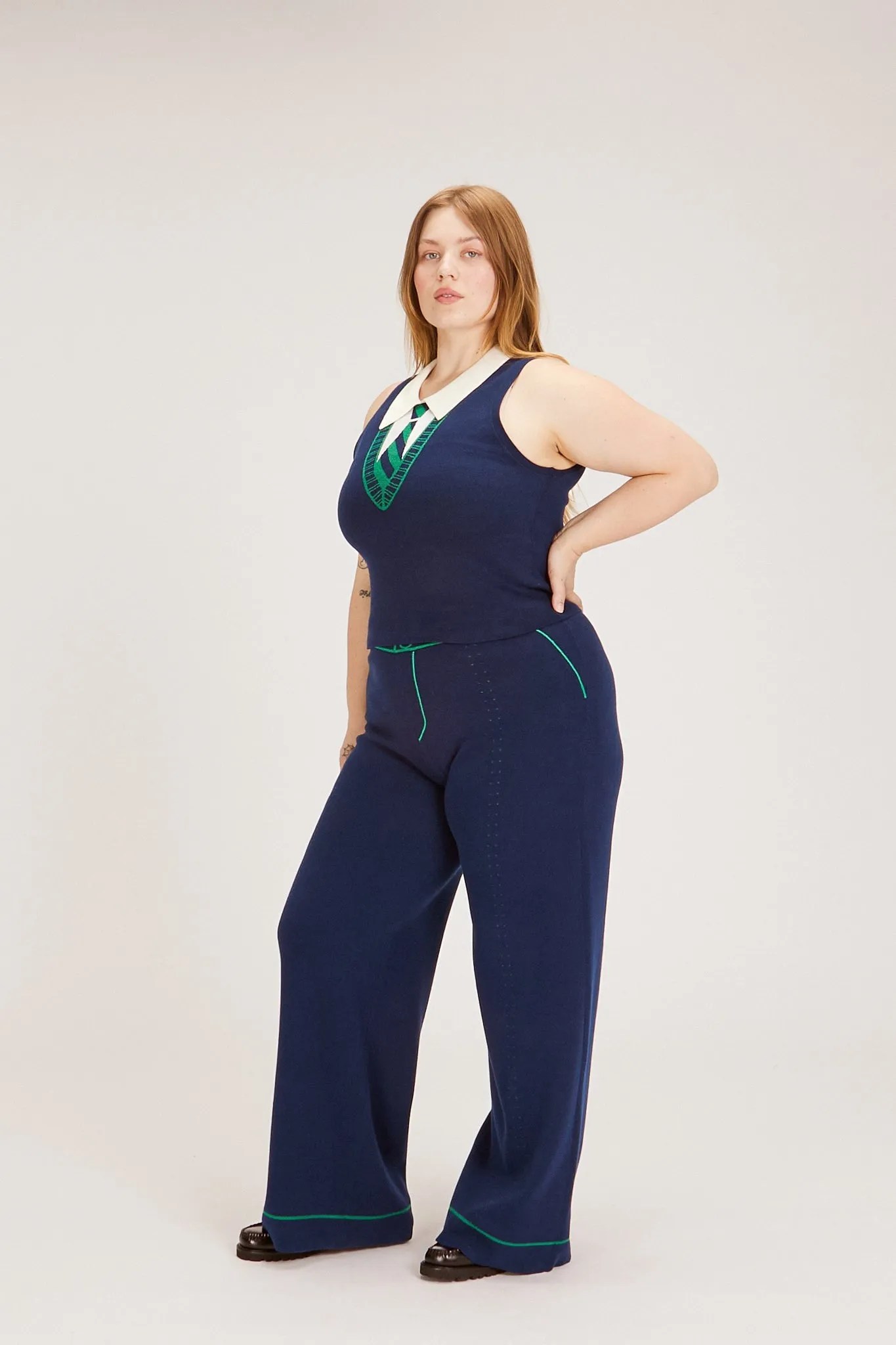 SERENA TOP NAVY sold by Rachel Antonoff product image thumbnail 5