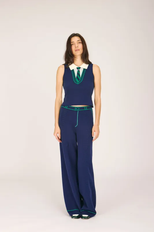 SERENA TOP NAVY made by Rachel Antonoff