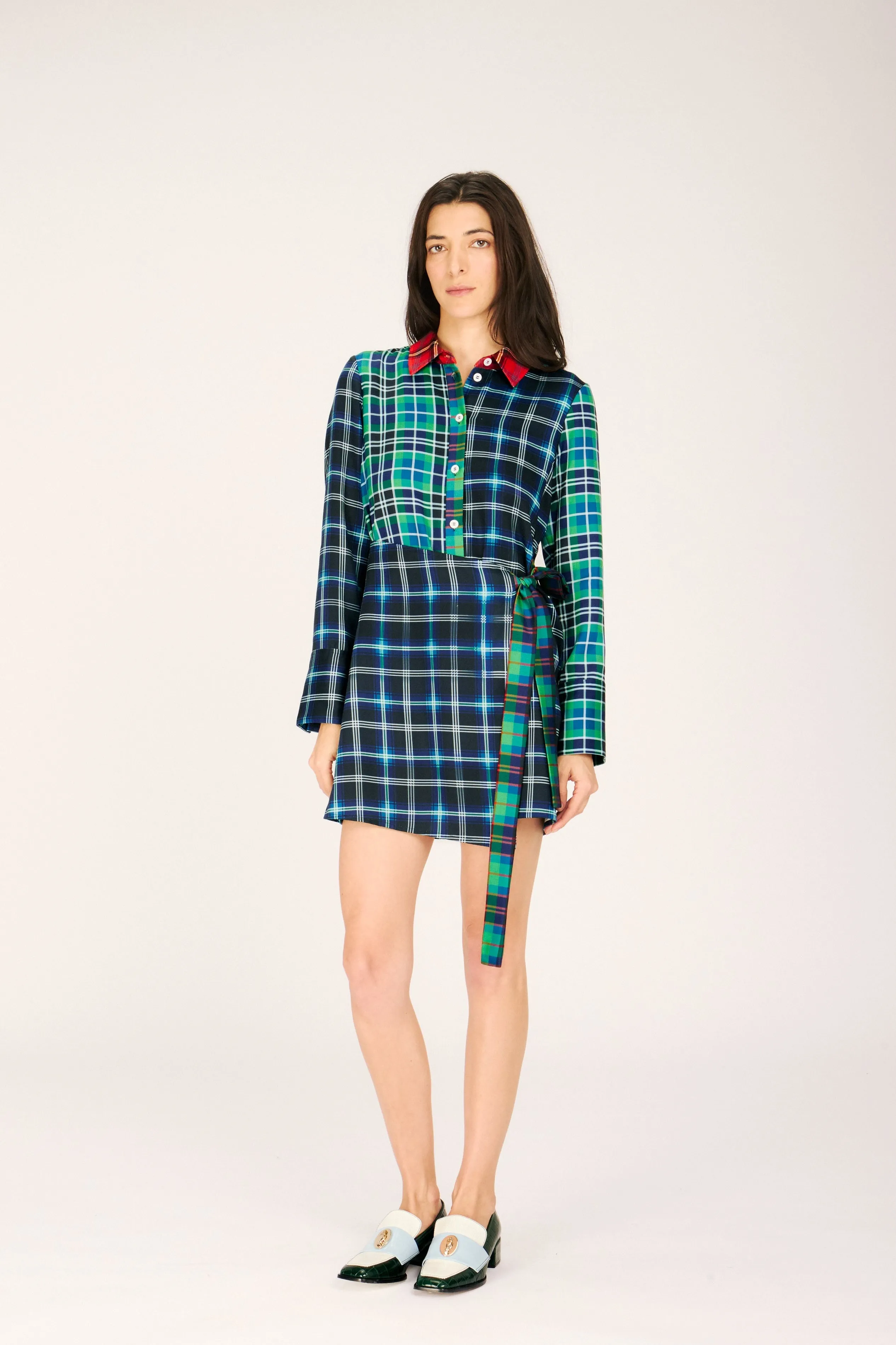 CLAUD DRESS TARTAN sold by Rachel Antonoff