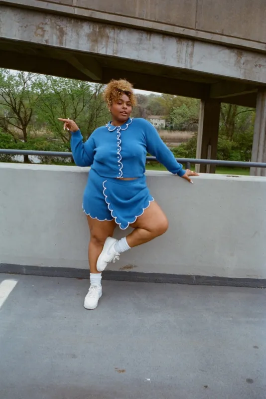 CUPCAKE CARDIGAN BLUE sold by Rachel Antonoff