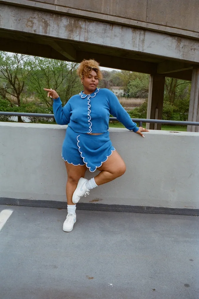 CUPCAKE CARDIGAN BLUE sold by Rachel Antonoff