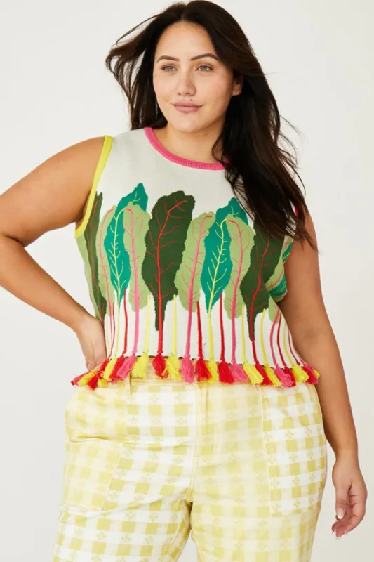 RAINBOW CHARD SHELL SWEATER sold by Rachel Antonoff