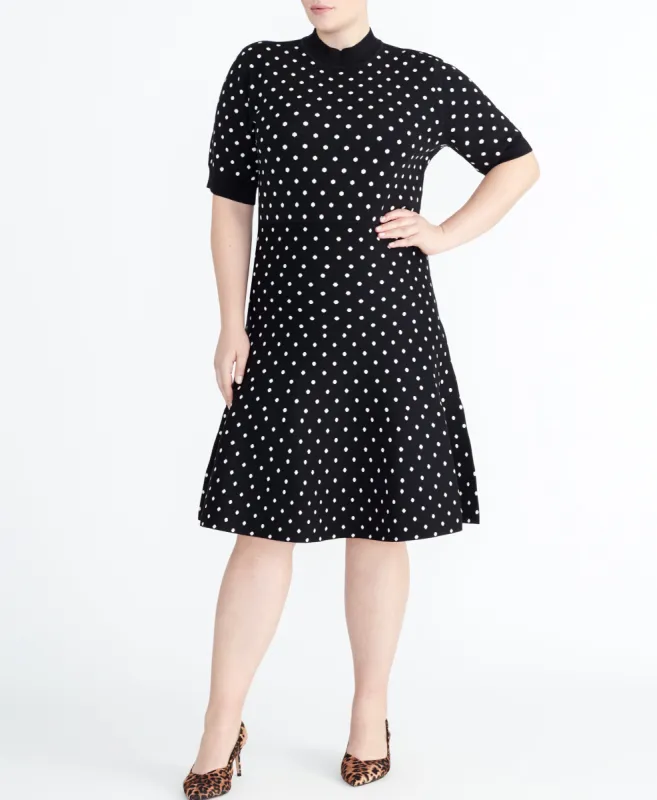 Dot Knit Dress sold by RACHEL Rachel Roy
