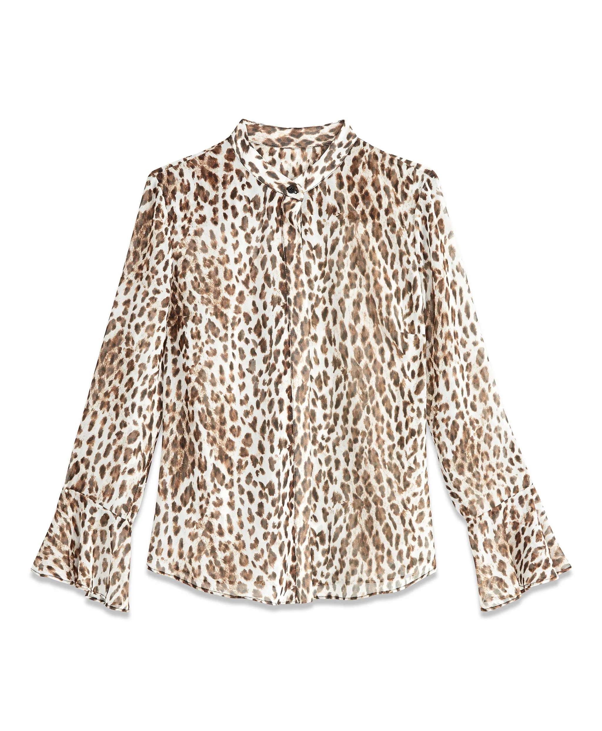 Leopard Ruffle Blouse sold by RACHEL Rachel Roy product image thumbnail 2