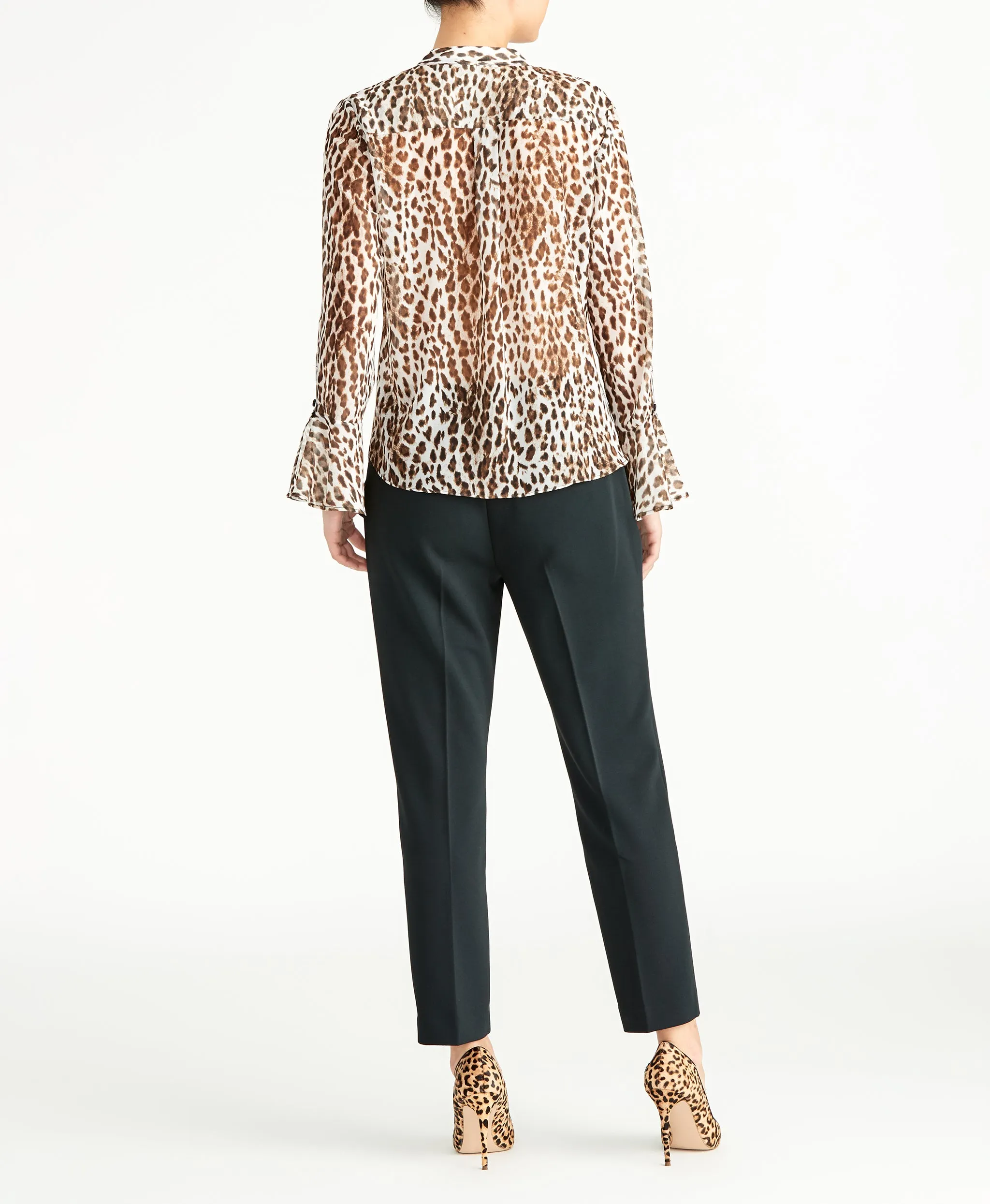 Leopard Ruffle Blouse sold by RACHEL Rachel Roy product image thumbnail 5