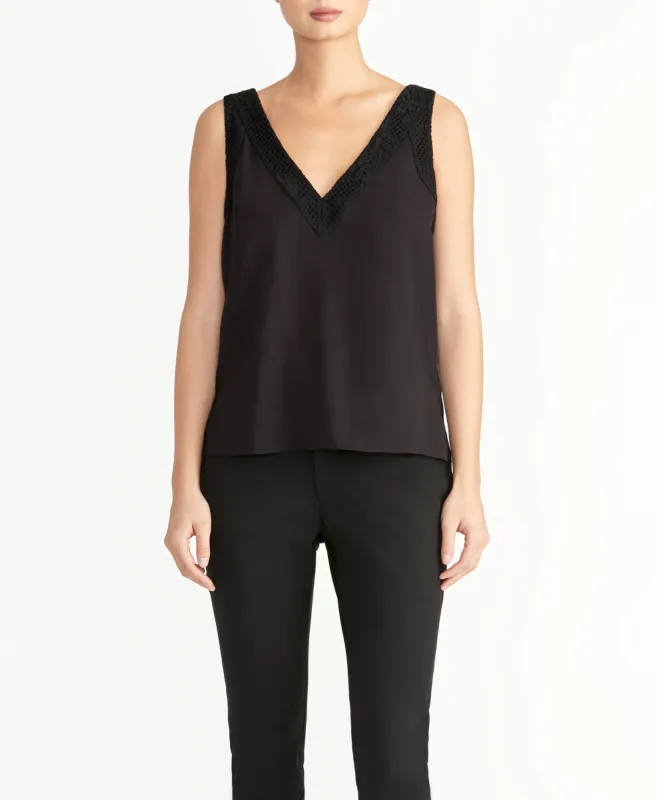 Lace Trim Tank sold by RACHEL Rachel Roy