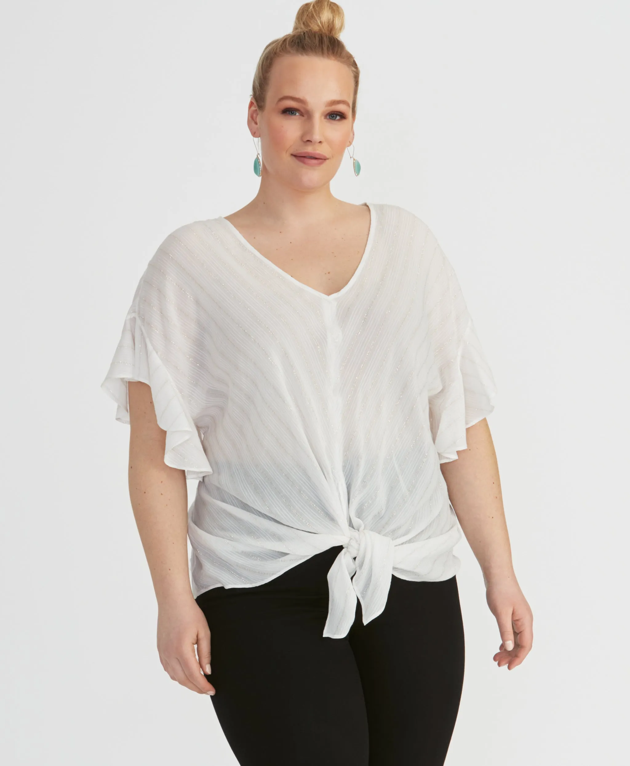 Zinnia Tie Front Top sold by RACHEL Rachel Roy product image thumbnail 5